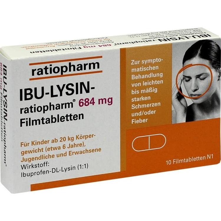 IBU-LYSIN-ratiopharm 684 mg Filmtabletten 10 St