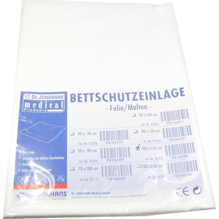 BETTSCHUTZEINLAGE Folie Molton 100x150 cm 1 St