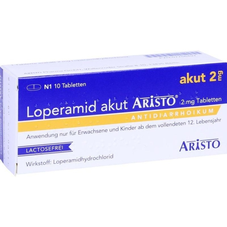 LOPERAMID akut Aristo 2 mg Tabletten 10 St