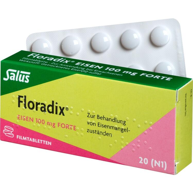FLORADIX Eisen 100 mg forte Filmtabletten 20 St