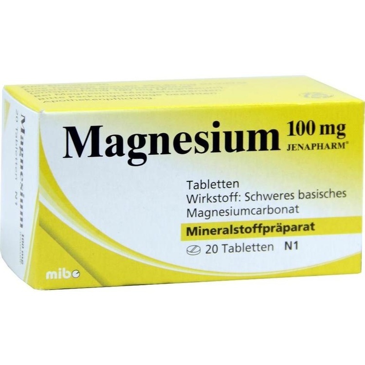 MAGNESIUM 100 mg Jenapharm Tabletten 20 St
