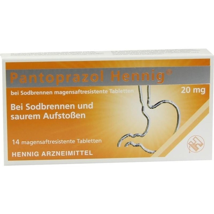 PANTOPRAZOL Hennig b.Sodbrennen 20 mg msr.Tabl. 14 St