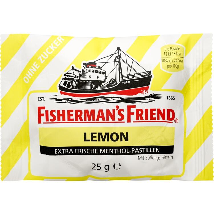 FISHERMANS FRIEND Lemon ohne Zucker Pastillen 25 g