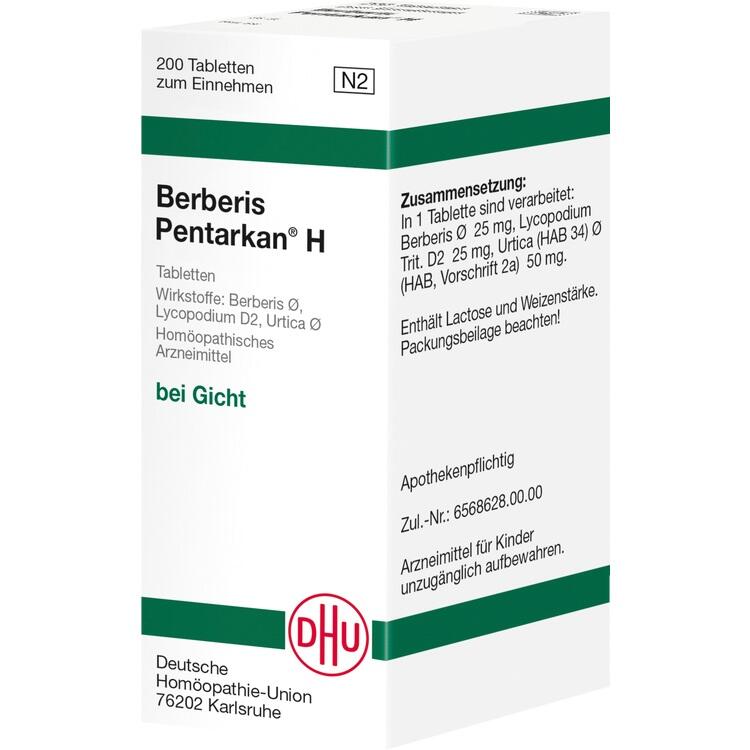 BERBERIS PENTARKAN H Tabletten 200 St