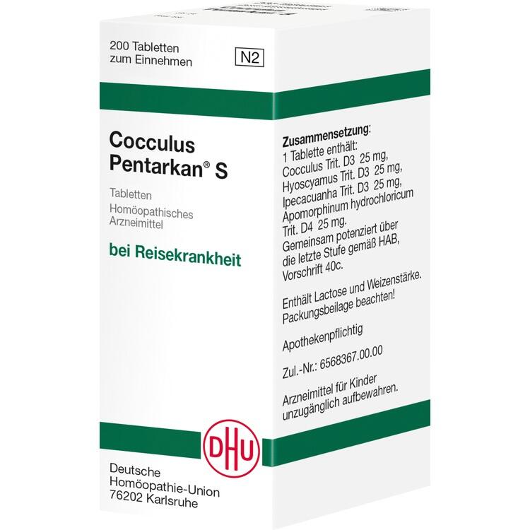 COCCULUS PENTARKAN S Tabletten 200 St