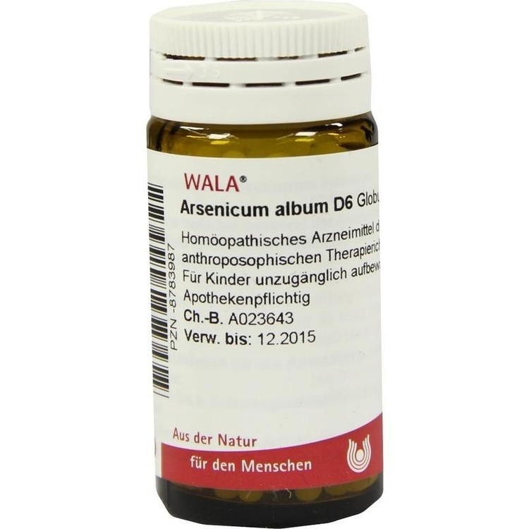 ARSENICUM ALBUM D 6 Globuli 20 g