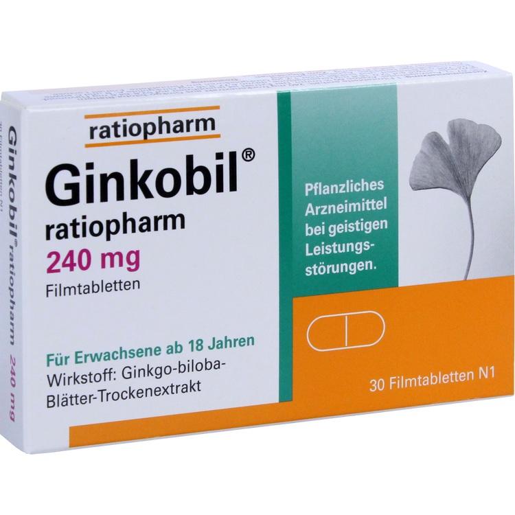 GINKOBIL-ratiopharm 240 mg Filmtabletten 30 St