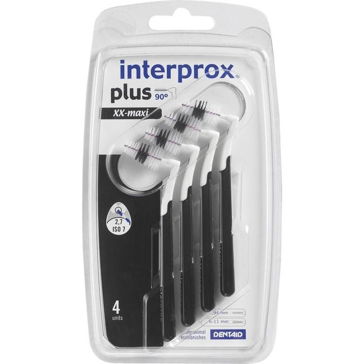 INTERPROX plus xx-maxi schwarz Interdentalbürste 4 St
