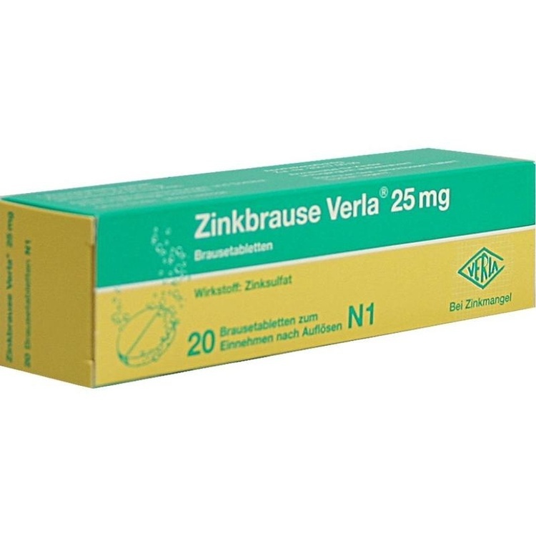 ZINKBRAUSE Verla 25 mg Brausetabletten 20 St