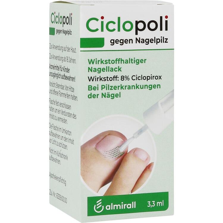 CICLOPOLI gegen Nagelpilz wirkstoffhalt.Nagellack 3.3 ml