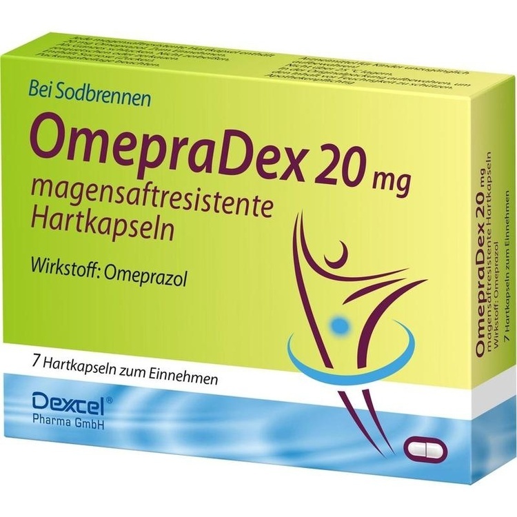 OMEPRADEX 20 mg magensaftresistente Hartkapseln 7 St