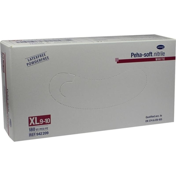 PEHA-SOFT nitrile white Unt.Hands.unsteril pf XL 180 St