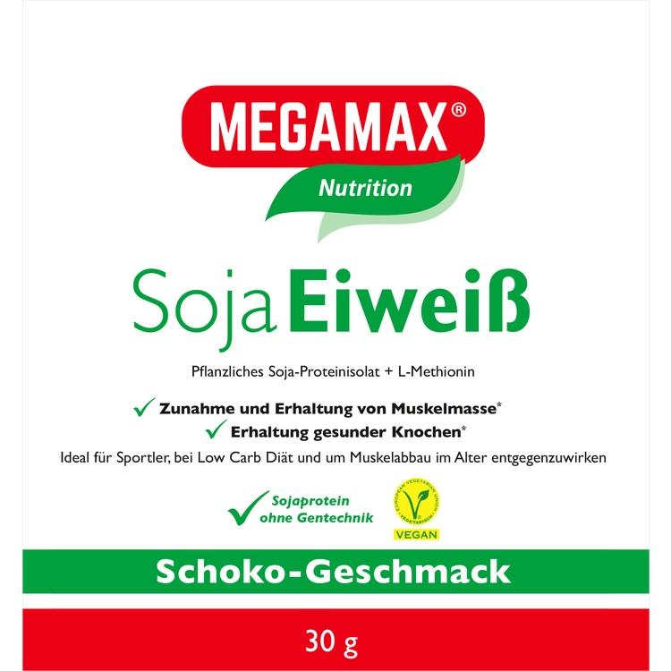 MEGAMAX Soja Eiweiß Schoko Pulver 30 g