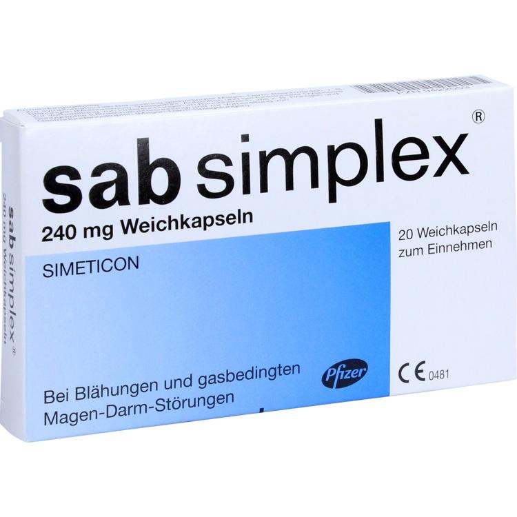 SAB simplex 240 mg Weichkapseln 20 St