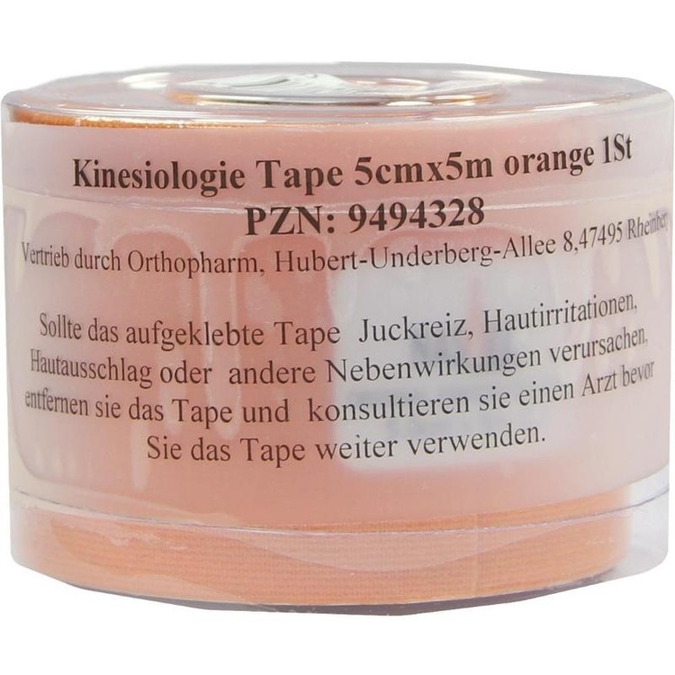 KINESIOLOGIE Tape 5 cmx5 m orange 1 St