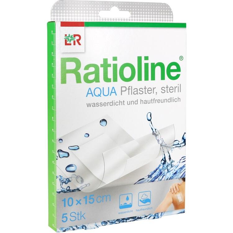 RATIOLINE aqua Duschpflaster Plus 10x15 cm steril 5 St