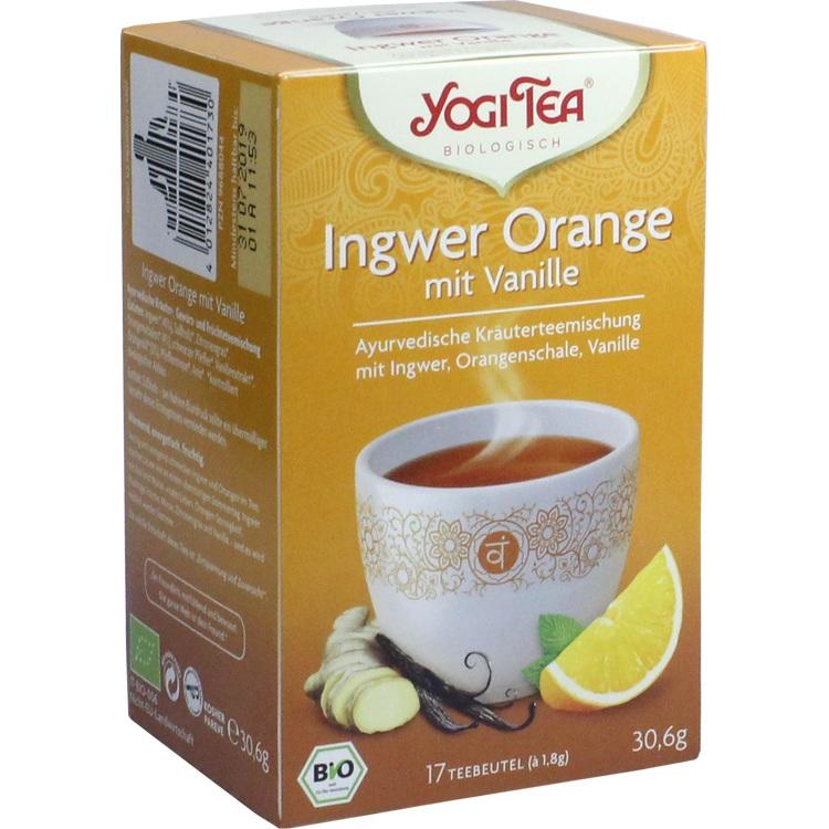 YOGI TEA Ingwer Orange mit Vanille Bio Filterbeut. 17X1.8 g