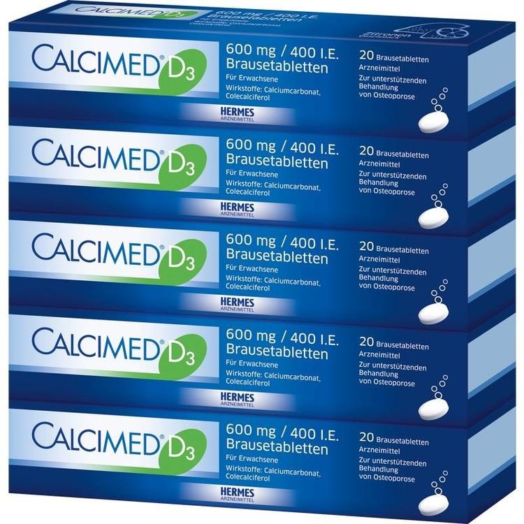 CALCIMED D3 600 mg/400 I.E. Brausetabletten 100 St