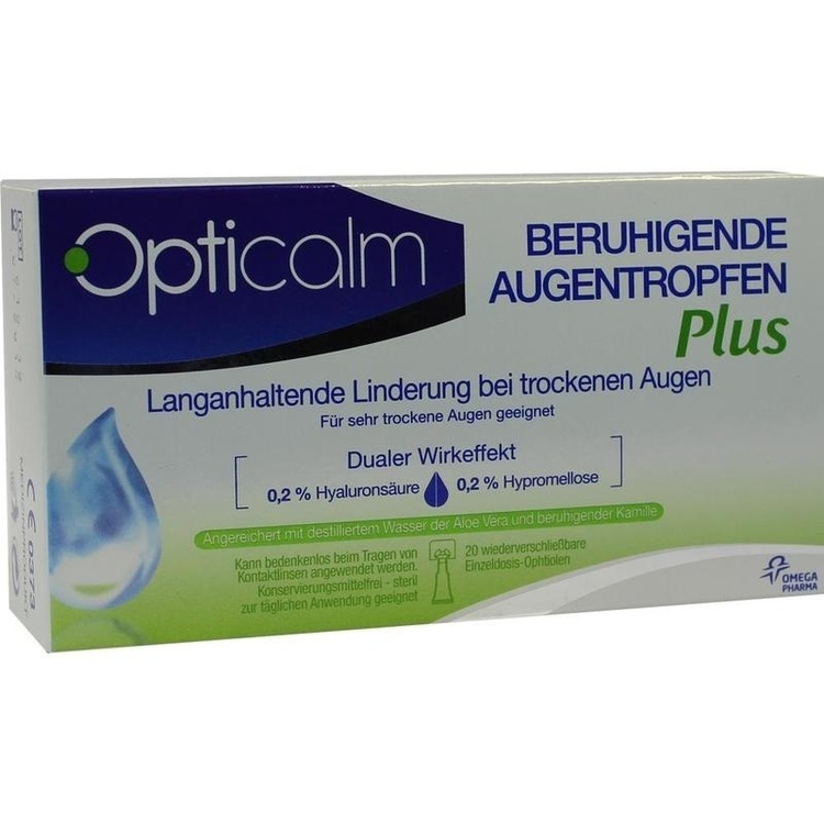 OPTICALM beruhigende Augentropfen Plus in Einzeld. 20X0.5 ml