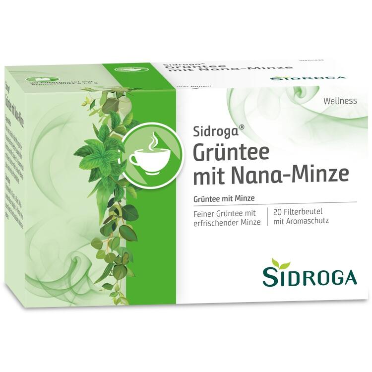 SIDROGA Wellness Grüntee m. Nana-Minze Filterb. 20X1.5 g