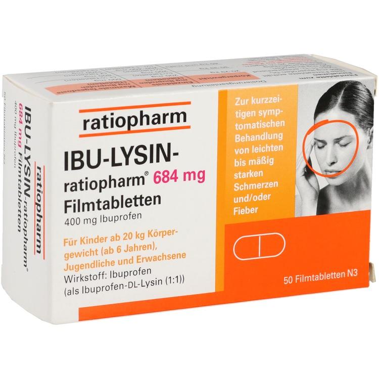 IBU-LYSIN-ratiopharm 684 mg Filmtabletten 50 St