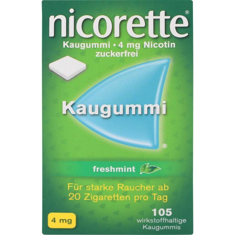 NICORETTE Kaugummi 4 mg freshmint 105 St