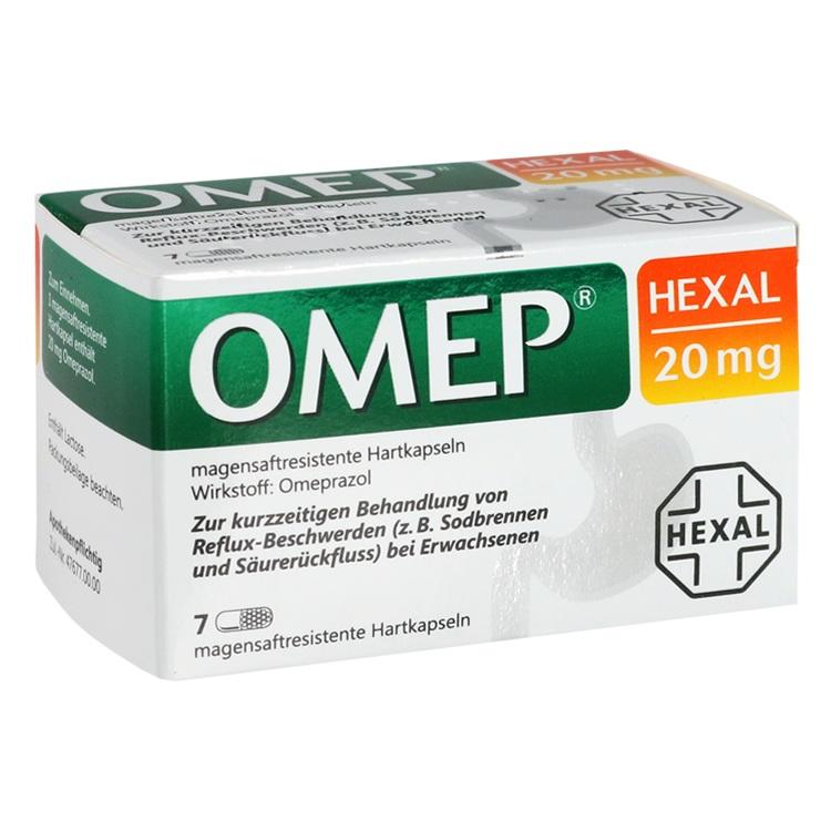 OMEP HEXAL 20 mg magensaftresistente Hartkapseln 7 St
