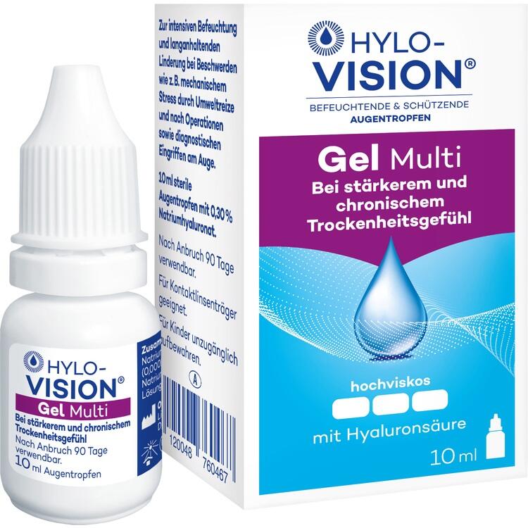 HYLO-VISION Gel multi Augentropfen 10 ml