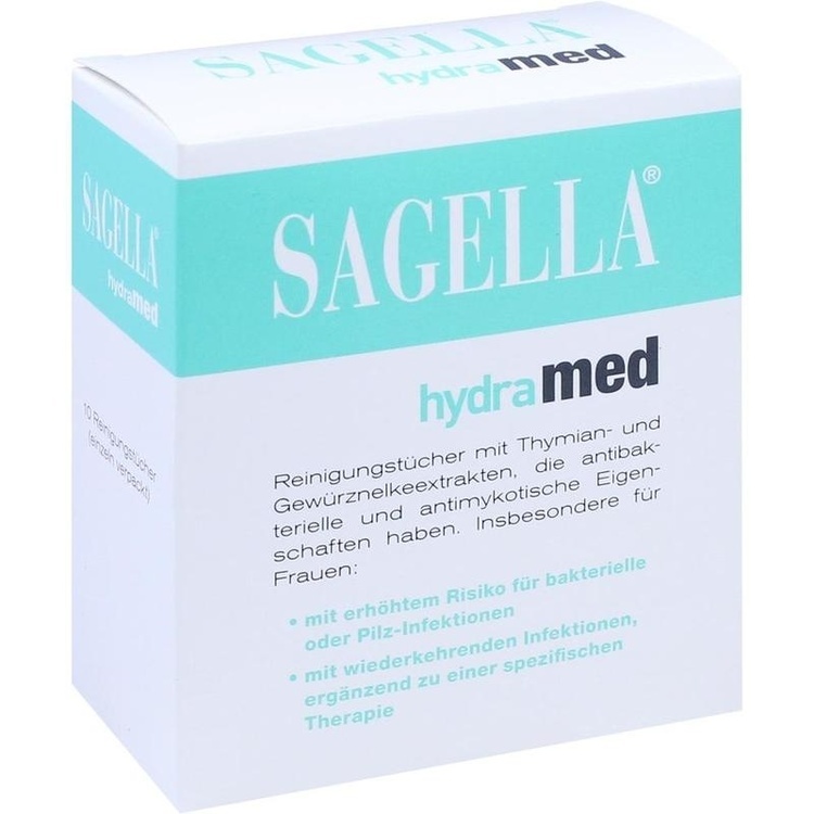 SAGELLA hydramed Intimwaschlotion Tücher 10 St
