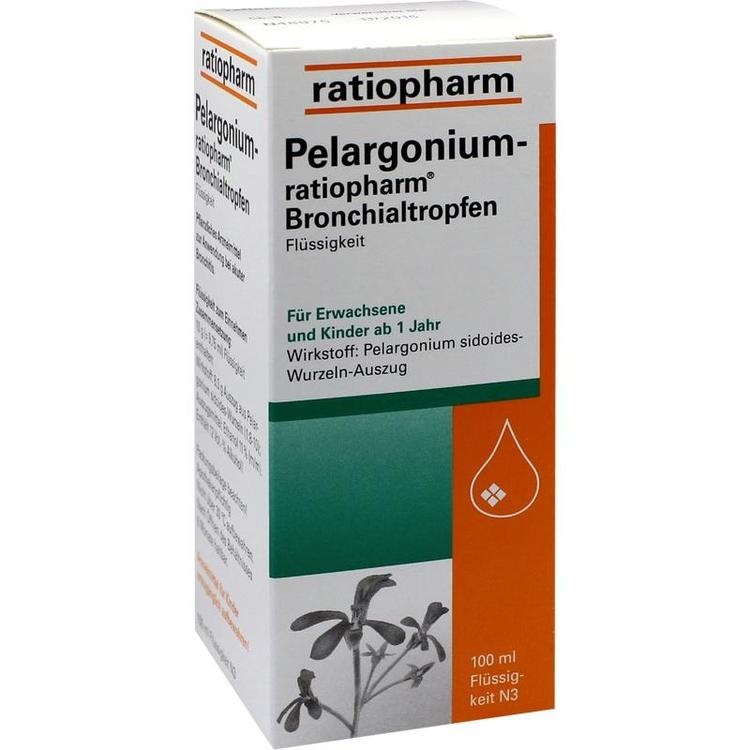 PELARGONIUM-RATIOPHARM Bronchialtropfen 100 ml