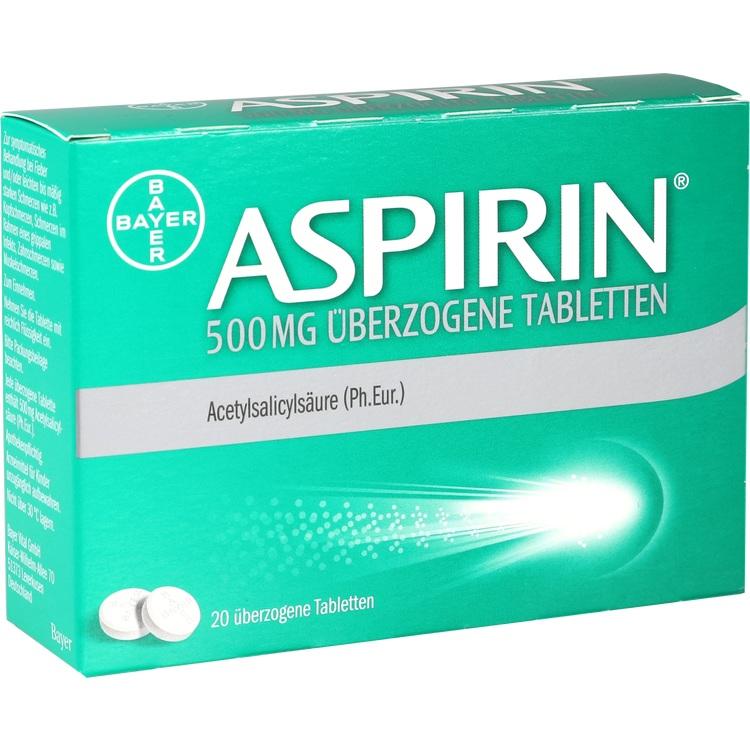 ASPIRIN 500 mg überzogene Tabletten 20 St