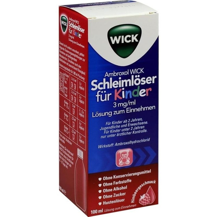 AMBROXOL WICK Schleimlöser f.Kind.3mg/ml L.z.Einn. 100 ml