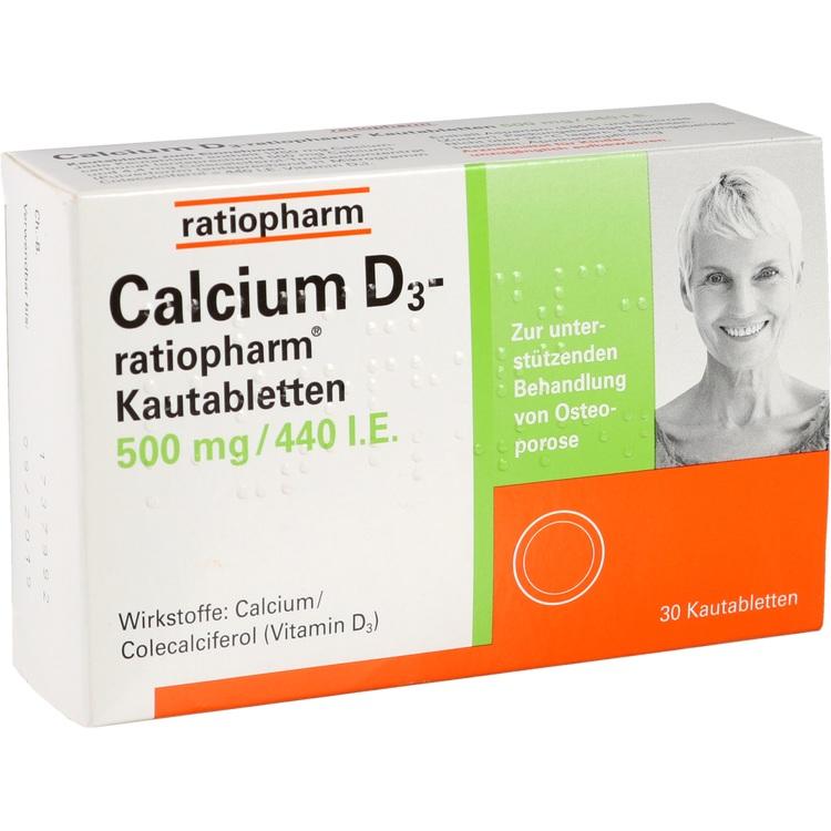 CALCIUM D3-ratiopharm Kautabletten 30 St