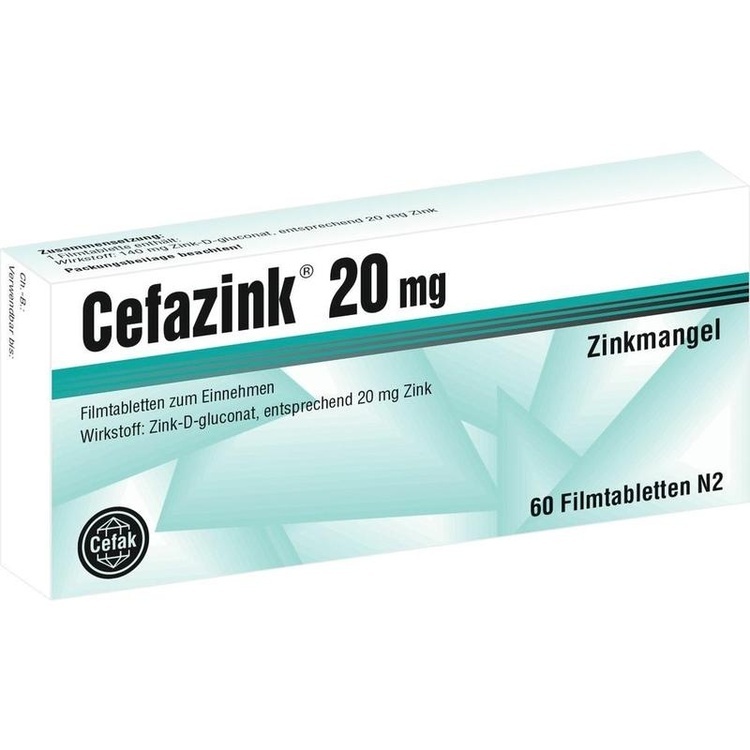 CEFAZINK 20 mg Filmtabletten 60 St