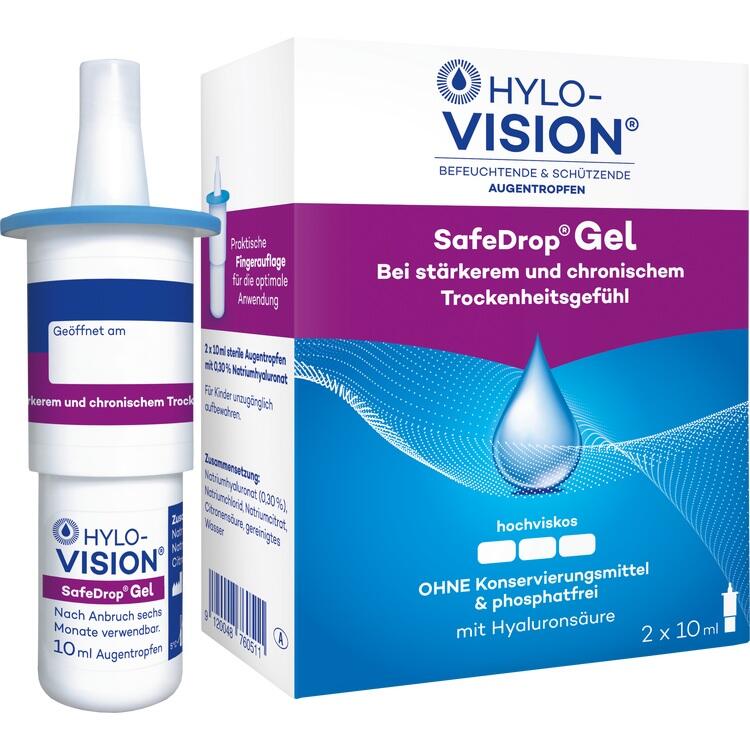 HYLO-VISION SafeDrop Gel Augentropfen 2X10 ml