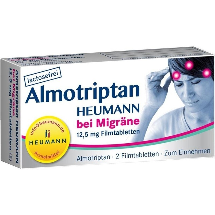 ALMOTRIPTAN Heumann bei Migräne 12,5 mg Filmtabl. 2 St