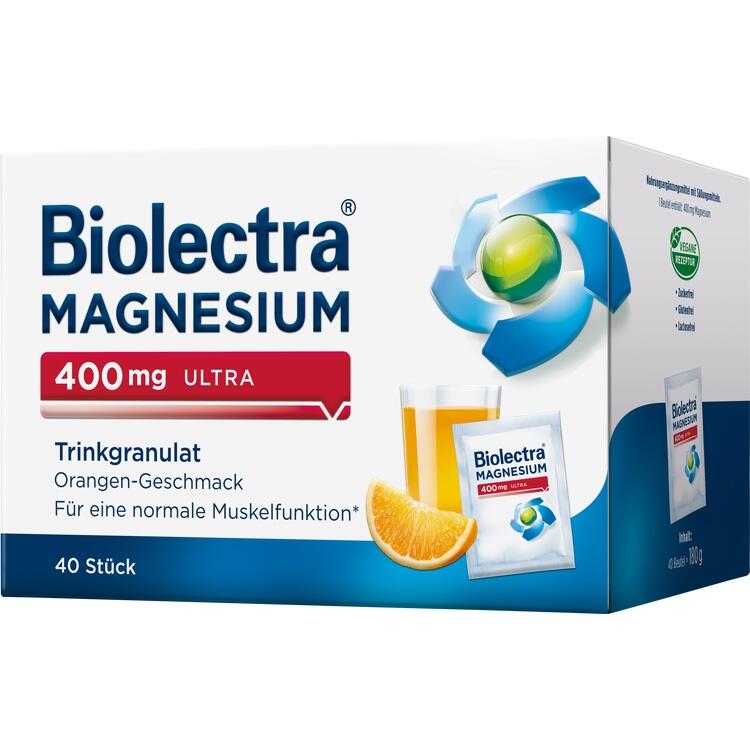 BIOLECTRA Magnesium 400 mg ultra Trinkgran.Orange 40 St