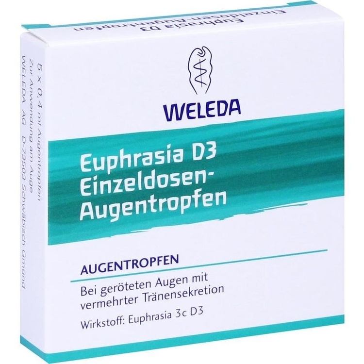 EUPHRASIA D 3 Einzeldosen-Augentropfen 5X0.4 ml
