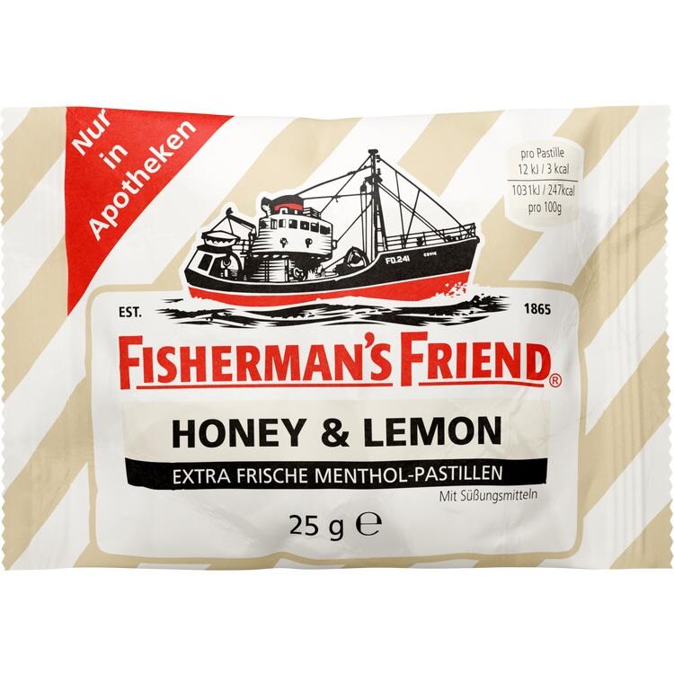 FISHERMANS FRIEND Honey & Lemon ohne Zucker Pasti. 25 g
