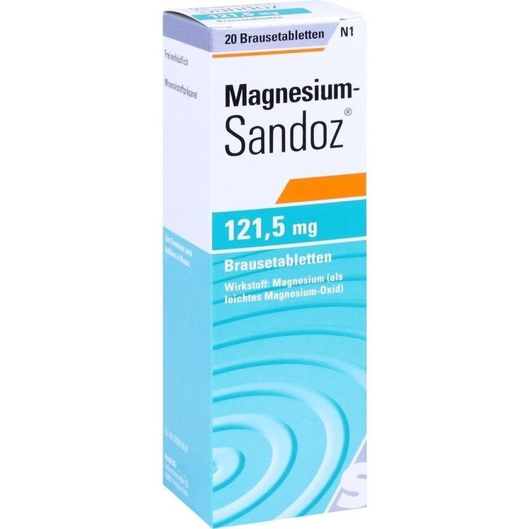 MAGNESIUM SANDOZ 121,5 mg Brausetabletten 20 St