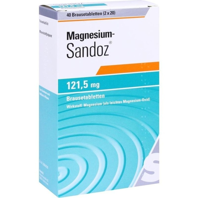 MAGNESIUM SANDOZ 121,5 mg Brausetabletten 40 St