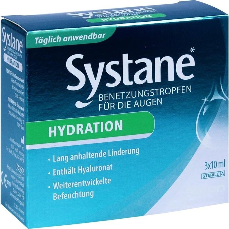 SYSTANE HYDRATION Benetzungstropfen für die Augen 3X10 ml