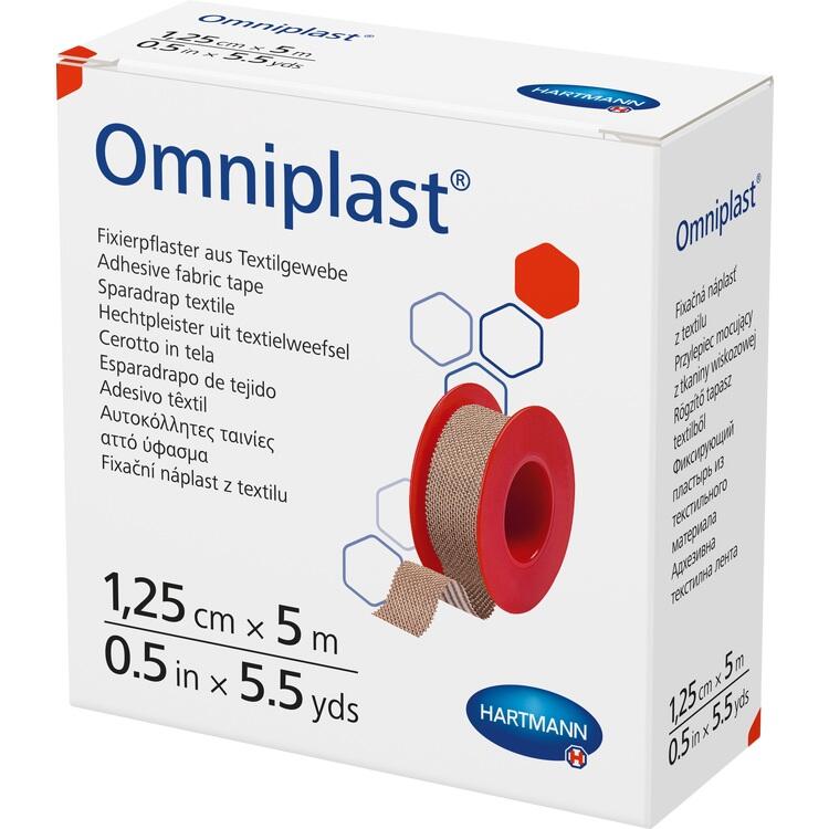 OMNIPLAST Fixierpflaster Textilgew.1,25 cmx5 m 1 St