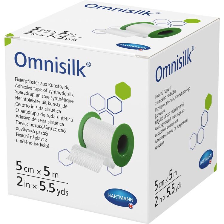 OMNISILK Fixierpflaster Kunstseide 5 cmx5 m 1 St