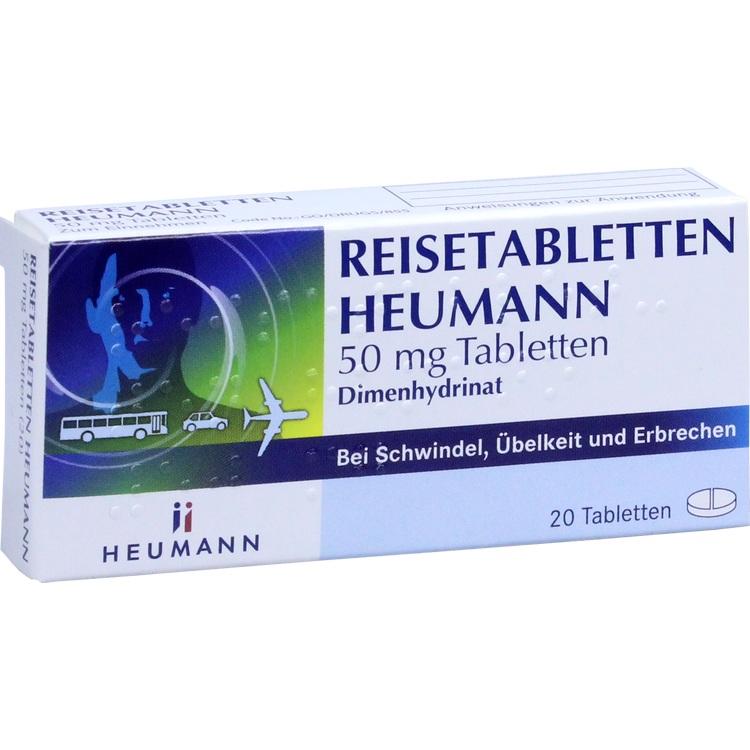 REISETABLETTEN Heumann 50 mg Tabletten 20 St