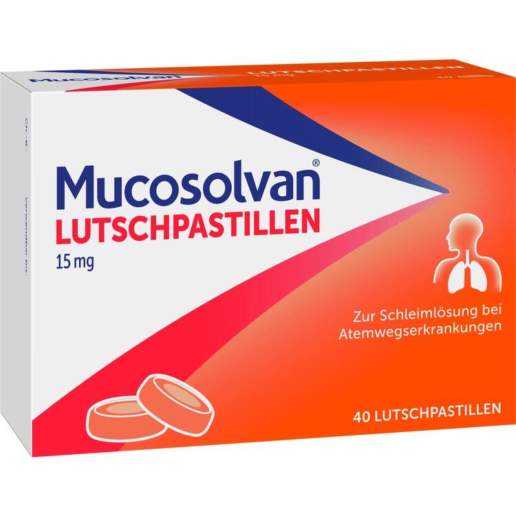 MUCOSOLVAN Lutschpastillen 15 mg 40 St