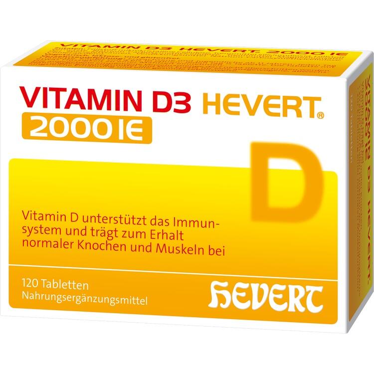 VITAMIN D3 HEVERT 2.000 I.E. Tabletten 120 St