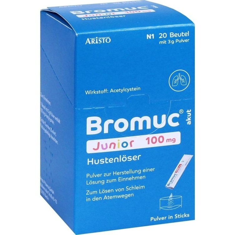 BROMUC akut Junior 100 mg Hustenlöser P.H.e.L.z.E. 20 St