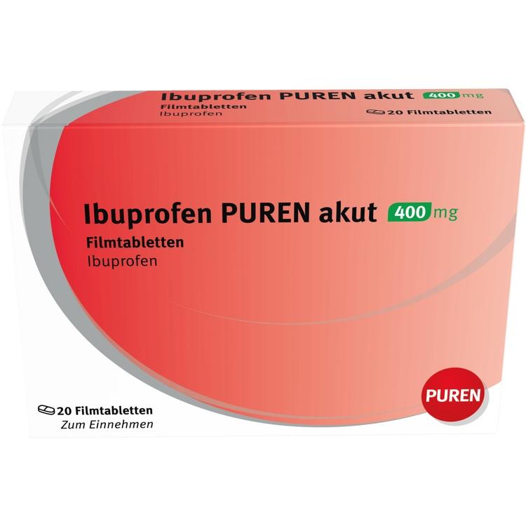IBUPROFEN PUREN akut 400 mg Filmtabletten 20 St