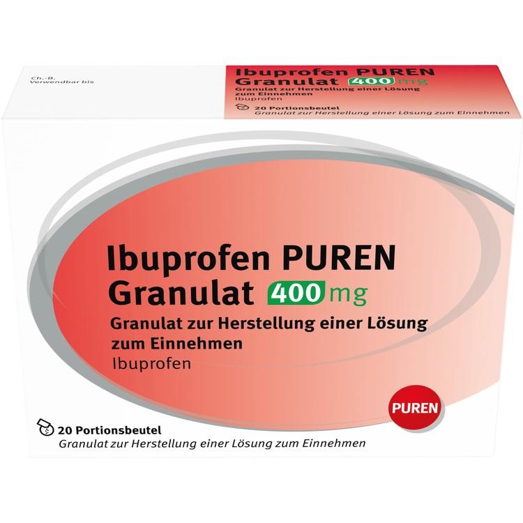 IBUPROFEN PUREN Granulat 400 mg z.Her.e.Lsg.z.Ein. 20 St